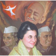 Indira-Nehru-Gandhi and Shastri